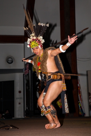 Válečník kmene Orang Ulu
